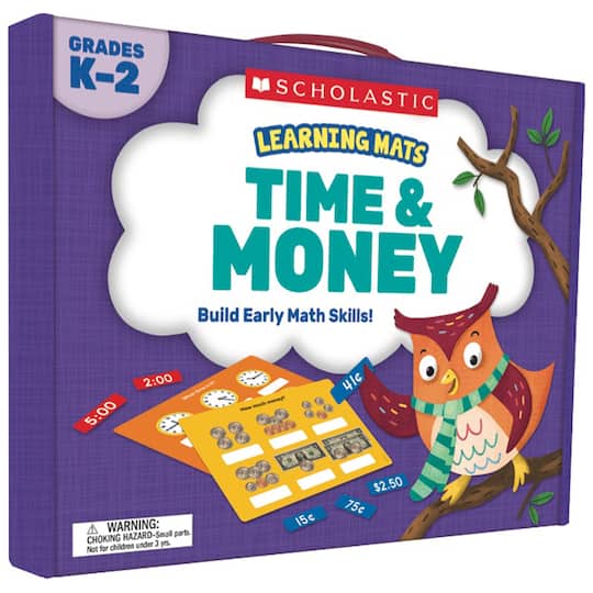 Scholastic&#xAE; Learning Mats Time &#x26; Money